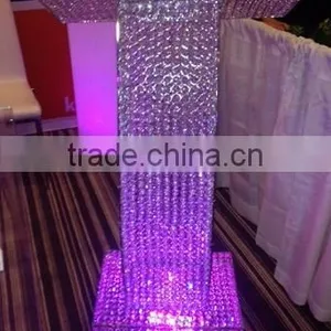 Wedding Crystal Podium Pillar, Decorative Podium on Square Pillar, Stage Podium thumbnail-4