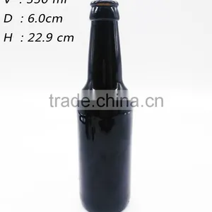 330ML Amber Beer Glass Bottle, Customized Logo thumbnail-1