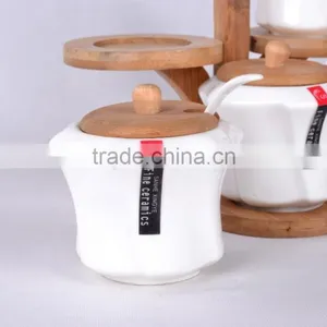 Hot Sale High Quality Porcelain Ceramic Kitchen Canisters/ceramic Kitchen Canister Sets/4pcs Ceramic Canister Sets thumbnail-1