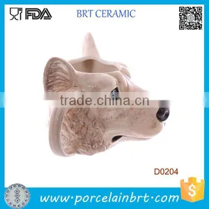 Wolf Head Shape Ceramic Mug for Birthday Gift thumbnail-2