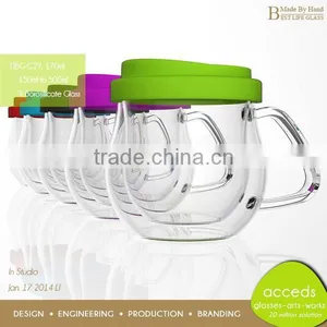 Elegant Good Quality Coffee Mugs With Silicone Sleeve thumbnail-5