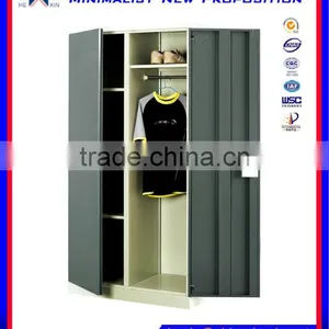 2 Door Hanger Metal Storage Clothes Cabinet thumbnail-1