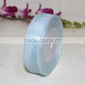 Hot Sale Plain Edge Snow Organza Christmas Ribbon Roll thumbnail-4