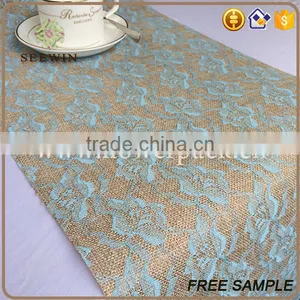 Awards Banquet Table Runner Polyester Jute Fabric thumbnail-3