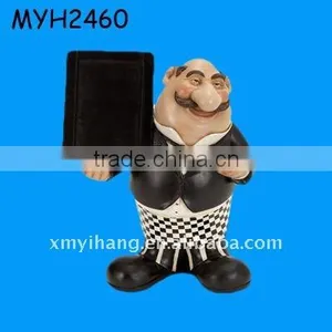 French Fat Chef Chalk Board Menu Sign Board thumbnail-1