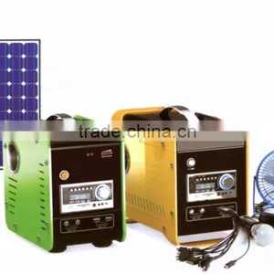 30W Portable Solar Power System With Mini Stereo thumbnail-1