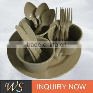 Eco-friendly Rice Husk Biodegradable Tableware Set thumbnail-1