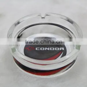8.5cm Glass Ashtray, Decaled Glass Ashtray,glass Ashtray thumbnail-1