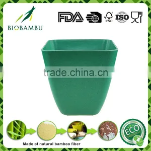 Welcome Environmental Diswasher Safe Bamboo Fiber Plant Flower Pot thumbnail-4