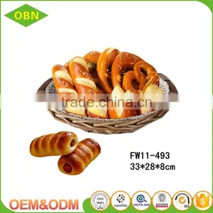 Wholesale Cheap Bakery Bread Basket Wicker Rattan Bread Basket thumbnail-2