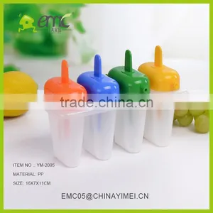 Set of 4pcs Plastic Ice Mold Juice Mold With Cover Ice Making Stools thumbnail-1