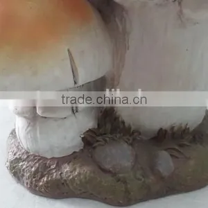 Garden Decor Fiberglass Clay Mushroom Statue thumbnail-3