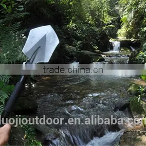 Top Brand 10-in-1 Outdoor Emergency Shovel With Knife Hoe Hammer Fire Flint thumbnail-1