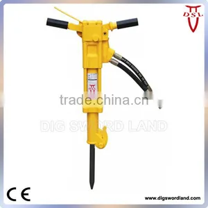 BR45 Hydraulic Jack Hammer Breaking Concrete thumbnail-1