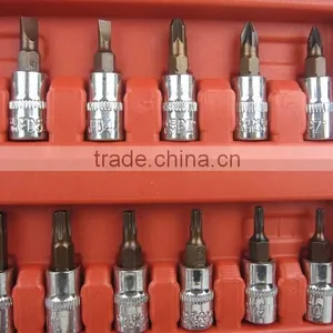 46pcs Socket Set 1/4" Auto Repair Tool Car Ratchet Wrench Set thumbnail-3