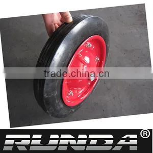 Heavy Duty Solid Rubber Wheels 13"x3" thumbnail-1