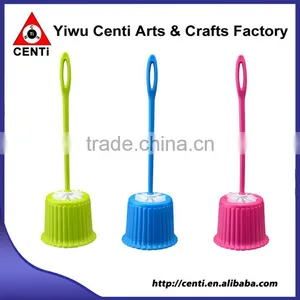 Hot Sale Plastic Toilet Cleaning Brush With Holder Set thumbnail-1