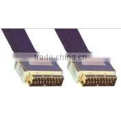 Moulded 21 PIN Plug to Plug Scart(180) Scart Cable thumbnail-1