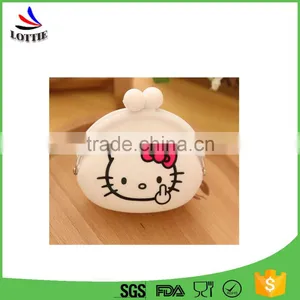 2016 Hot Sale New Design Children Gifts Colorful Silicone Purse Wallet With Custom Made Printing LOGO thumbnail-1
