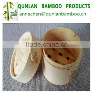 Top Quality Mini One-layer Small Bamboo Steamer for Dim Sum thumbnail-1
