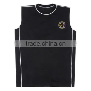 Sleeve Less Black Colour Rush Guard T-Shirt thumbnail-1