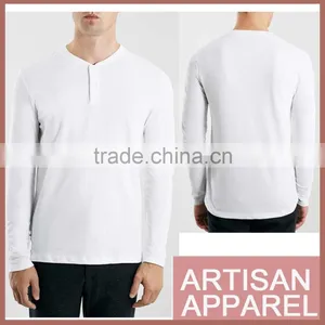 Hot Selling Solid Color White T-shirt Supply Type Cheap Price 100% Cotton Men's Long Sleeve T Shirt thumbnail-1