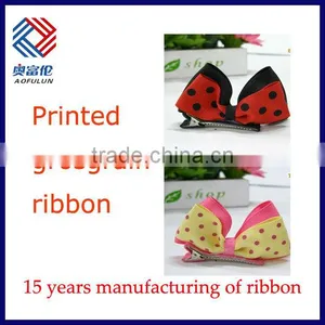 Printed Grosgrain Ribbon Bow for Baby thumbnail-1
