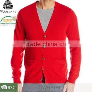 Latest Yarn Dyed Mens Sweaters Handmade Merino Wool Sweater thumbnail-1