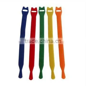 REUSEABLE LOGO PRINTE Hook and Loop NYLON CABLE TIES WITH ROSH AND SGS thumbnail-5