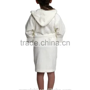 Hot Selling Wholesale Welsoft 100% Cotton Baby Bathrobe Sleeveless Bathrobe thumbnail-2