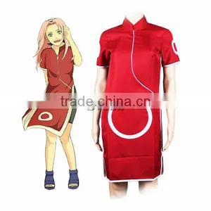 New Naruto Cosplay Costume Clothes Haruno Sakura Cosplay Wholesale thumbnail-1