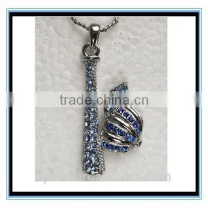 XP-MP-099330 FACTORY PRICE 2015 Wholesale Silver Baseball Cap Alloy Charm Necklace Jewelry thumbnail-4