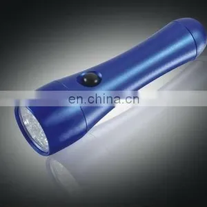 ABS Portable 9 Led Flashlight With 3*AAA and On/off Switch Home and Outdoor 9 Led Torch Light thumbnail-1