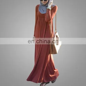OEM China Supplier Abaya Latest Design Ethic Muslim Dress Muslim Long Sleeve Maxi Dress thumbnail-5