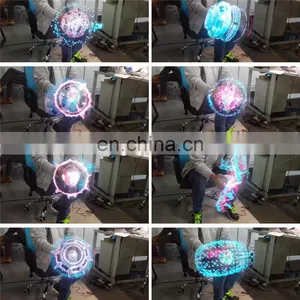 Digital Speaker Processor Lightening Advertisment Logo Floor Projector 5000lm Holographic 3d Led Fan Display thumbnail-4