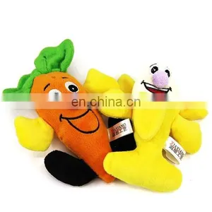 Latest Creative 3 PCS Pet Supplies Cat and Dog Cartoon Fruit Wear-resistant Interactive Cute Toy, Random Delivery thumbnail-2