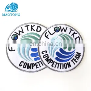 Wholesale Custom High Quality Cheap Embroidery Patches Emblems Iron on thumbnail-2