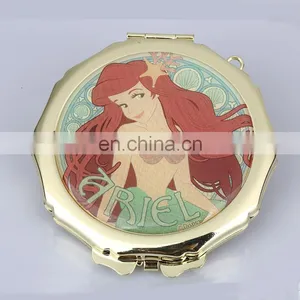 Christmas Gift High Quality Rose Gold Pocket Mirror Compact Mirror thumbnail-4