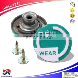 20mm Jeans Metal 3D Buttons, Brass Button And Rivet For Denim, Jackets thumbnail-4