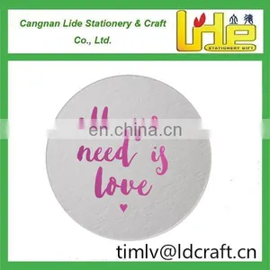 Promotion Cheap Absorbent Waterproof Paper Cardboard Beer Coaster thumbnail-1