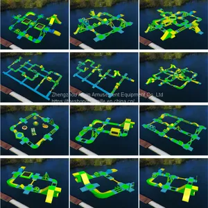 Custom Size 0.9MM PVC Inflatable Floating Water Park For Sale thumbnail-4