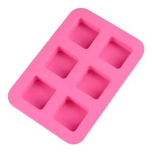 Free Sample Food Grade Heat Resistant Nontoxic Silicone Cake Mold Baking Mousse Pudding Mold Tool 6holes thumbnail-1