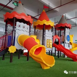 High Quality Colorful Children Commercial Small Outdoor Playground Equipment Student Recreation Facility thumbnail-5
