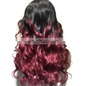 Body Wave Red Hair Extension Virhin Full Lace Wigs thumbnail-3