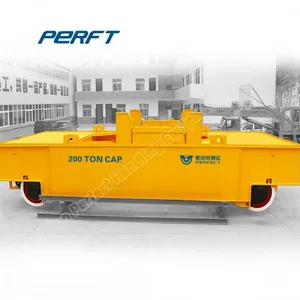 Carbon Steerable Heavy Load Ladle Transfer Car With Lifting Table for Industrial Material Handling thumbnail-1