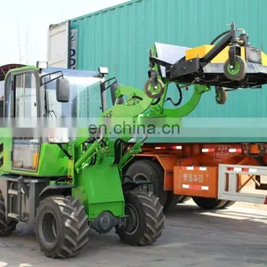 0.6ton Mini Wheel Loader With 4 in 1 Bucket thumbnail-6