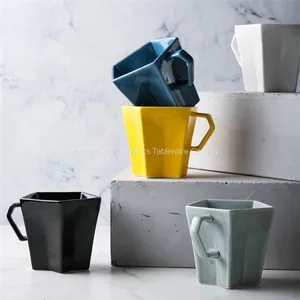 Ins Creative Nordic Green Plant Ceramic Mug With Cover Spoon Large Capacity Heat-Resistant Household Coffee Water Cup thumbnail-2