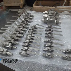 Stainless Steel High Pressure Ball Valve Special for CNG Natural Gas Station thumbnail-2