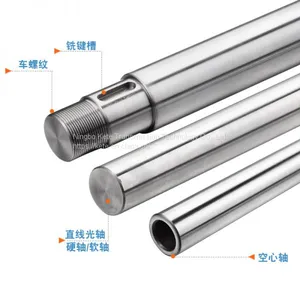 2015 Best Sale Mechanical Parts Chrome Hardened Linear Bearing Shaft 8mm for Glass Manufacturing Device thumbnail-3