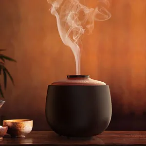 OEM 250ml Electric Ultrasonic Humidifier With 7 Color LED and Music Remote Control Ceramic Aroma Diffuser thumbnail-1